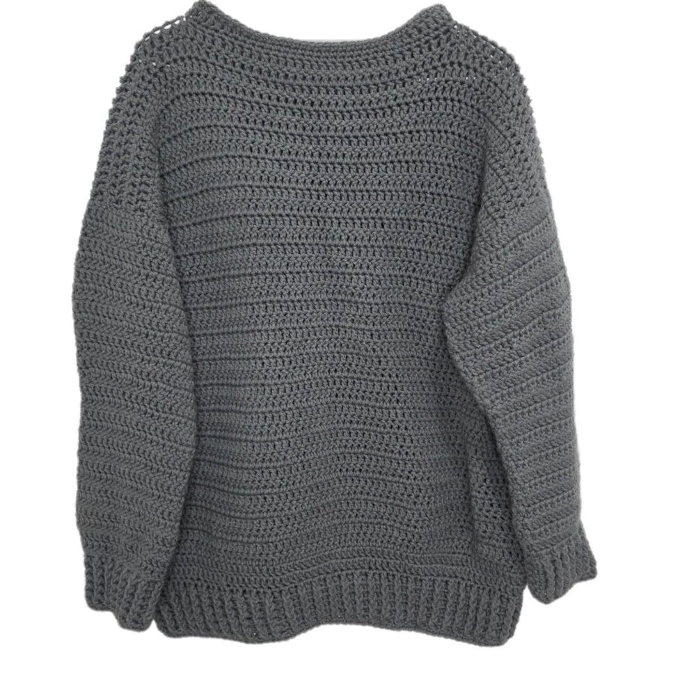 1227 Hand Knit One of A Kind  Pullover Sweater Sz.XL Womens